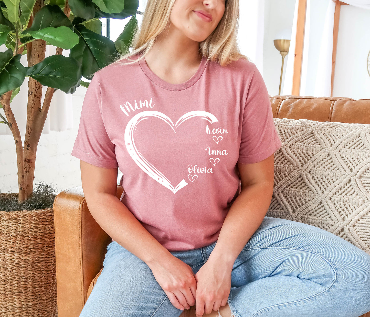 Custom Mimi Shirt, Mimi Heart Shirt, Custom Mother's Day Shirt-newamarketing