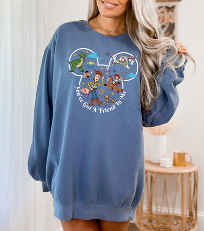 Comfort Color Sweatshirt, Toy Story Sweatshirt, Disney Store Sweatshirt-newamarketing