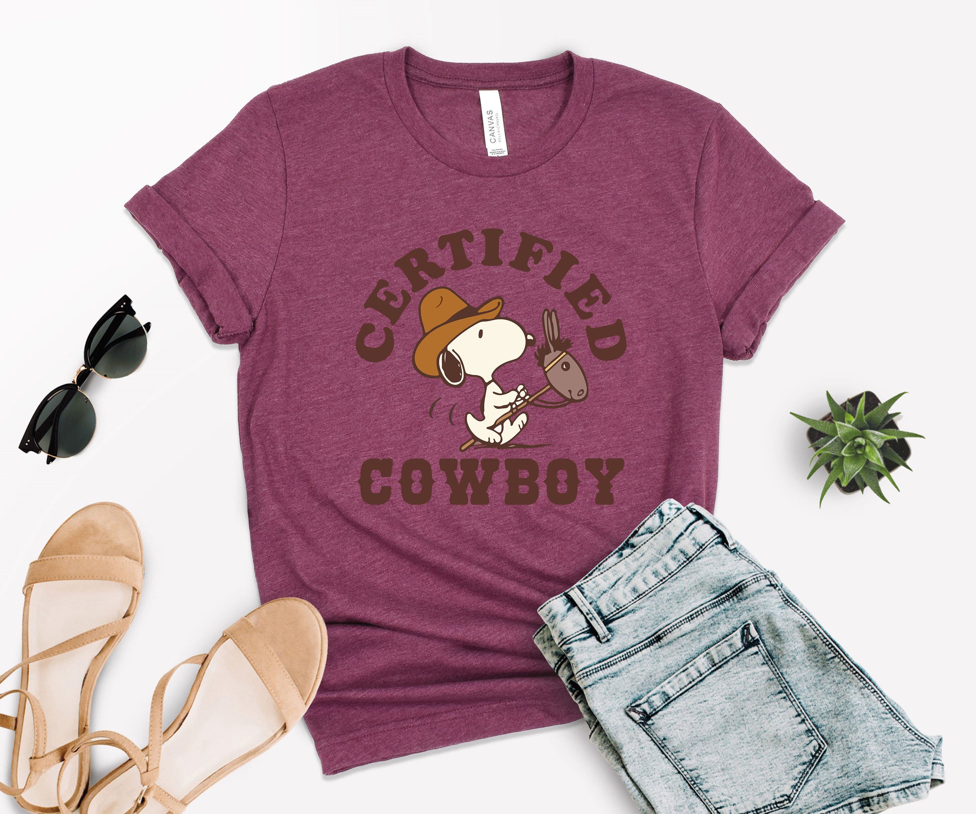Snoopy Cowboy Shirt, T-Shirt Cowboy, Certified Shirt-newamarketing