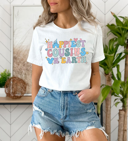 Cousin Matching Shirts, Cousins Shirt, Shirts for Cousins, Happiest Cousins on Earth-newamarketing