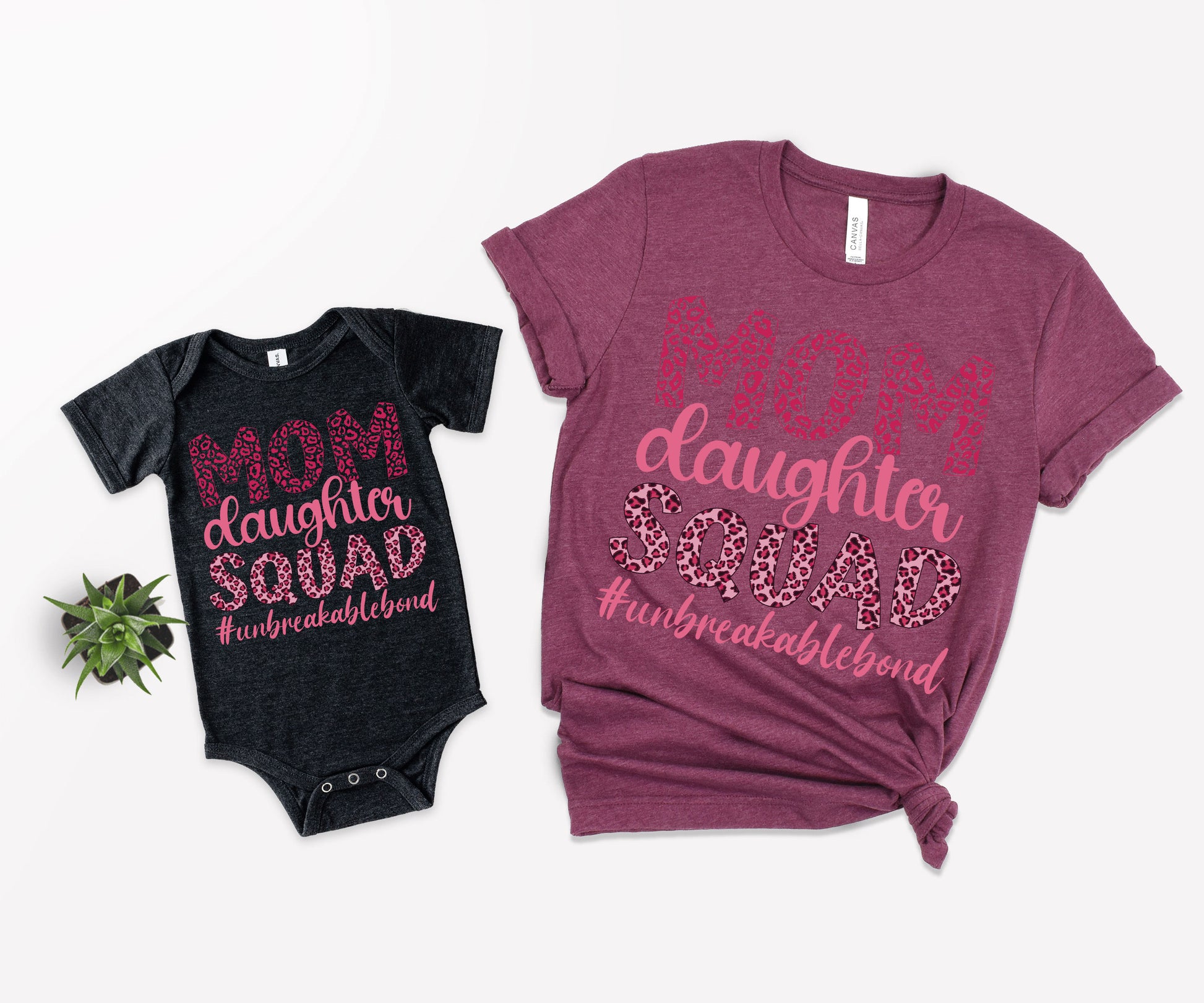 Mom Daughter Squad Shirts, Matching Mommy and Me Outfits, Mom Squad Shirts-newamarketing