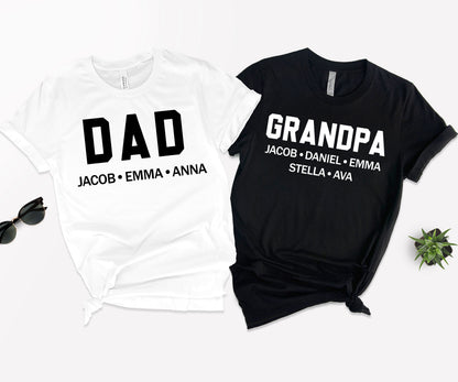 Custom Grandpa Shirt, Custom Father's Day Shirts, Custom Grandpa Dad Shirt-newamarketing