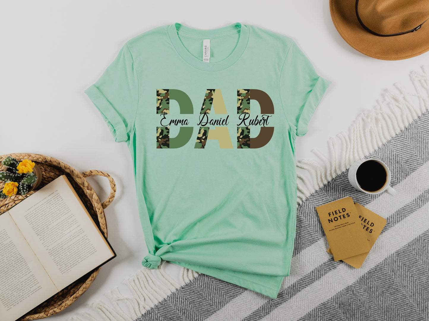 Custom Dad Shirt, Custom Kid's Names Papa Shirt, Father's Day Shirt-newamarketing