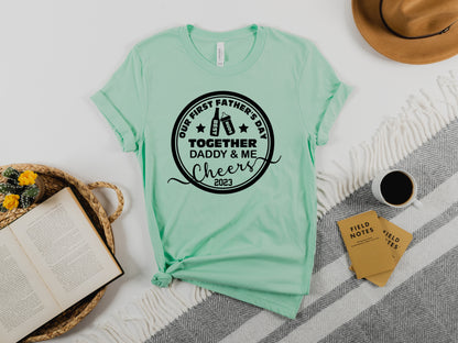 Our First Fathers Day Shirt, Beer Milk Bottle Shirt, Daddy and Me Shirts-newamarketing