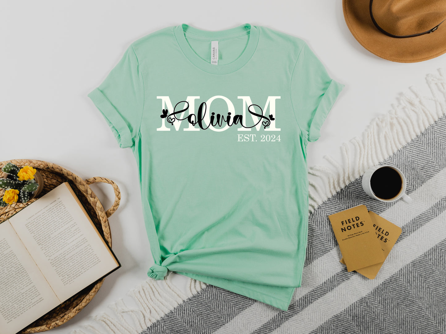 Personalized Mom Est Shirt, Custom Mom Shirts, Mother's Day Shirt-newamarketing
