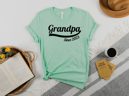 Custom Grandpa Since Shirt, Custom Fathers Day Shirt, Grandpa Shirt-newamarketing