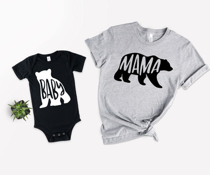 Mama Bear T-Shirts, Little Bear Family, Bear Family Shirts-newamarketing
