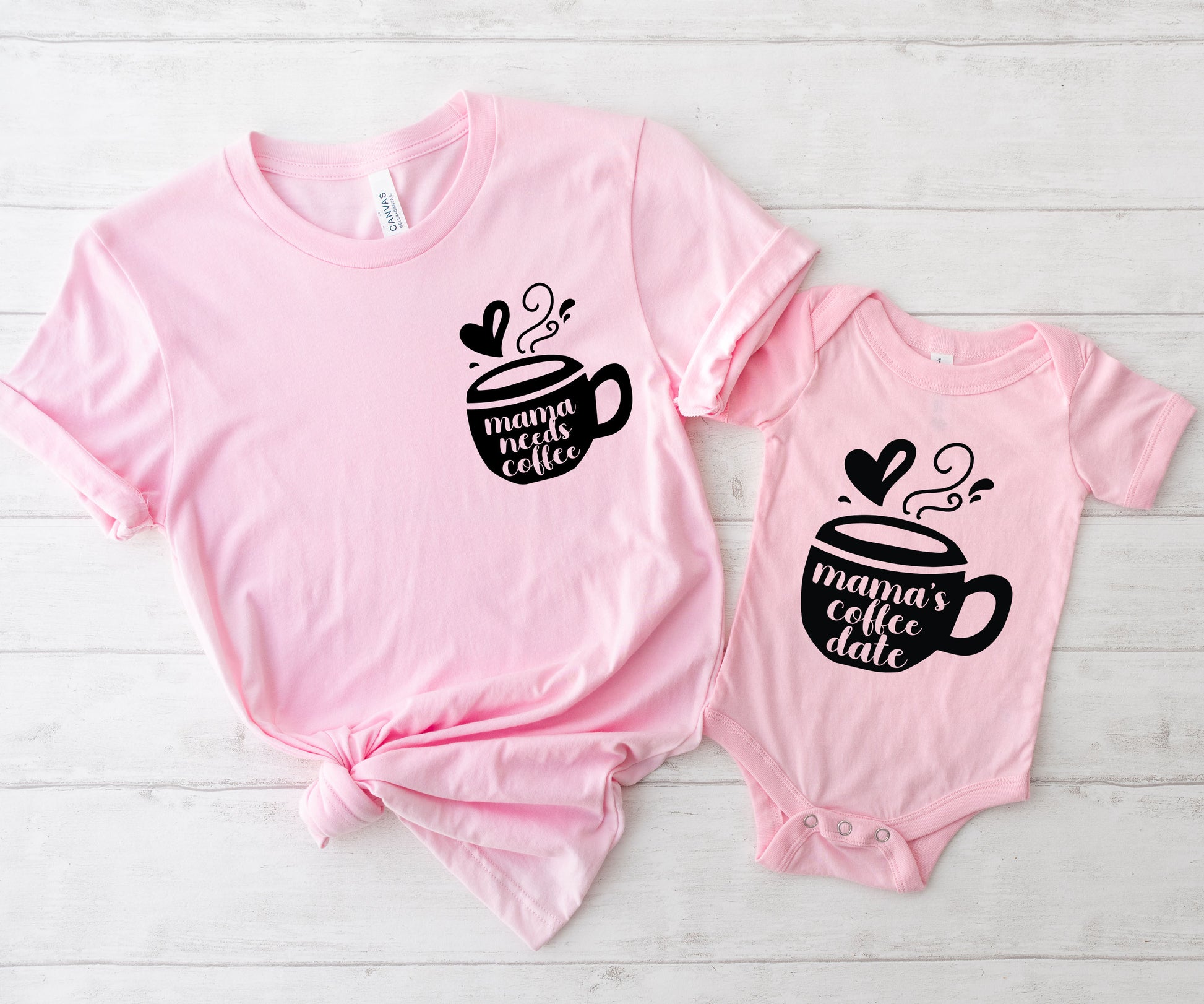 Mama Needs Coffee Shirt, Cute Coffee Shirt, Mommy And Me T-Shirt-newamarketing