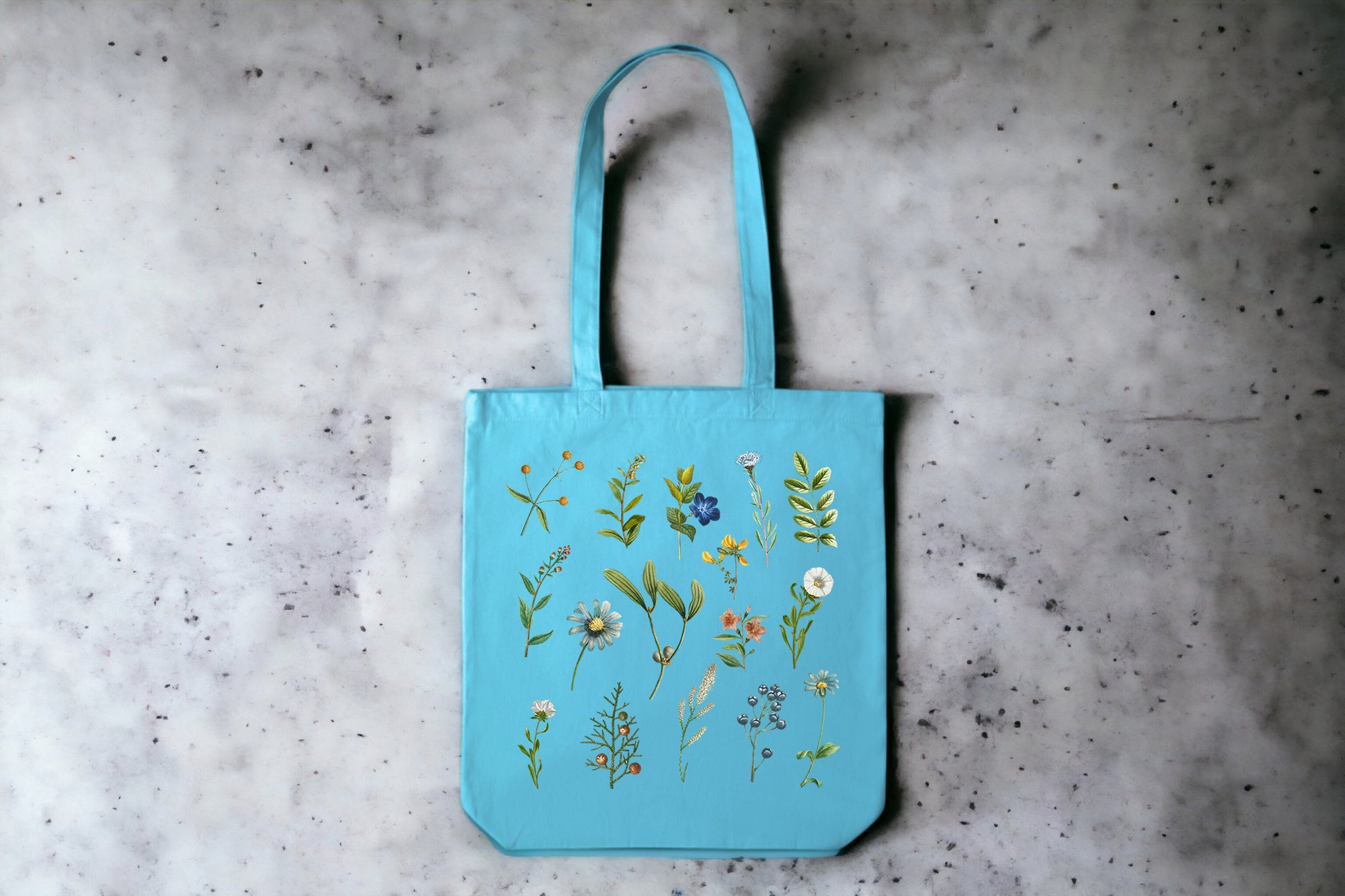 Wildflowers Tote Bag, Floral Tote Bag, Botanical Tote Bag-newamarketing