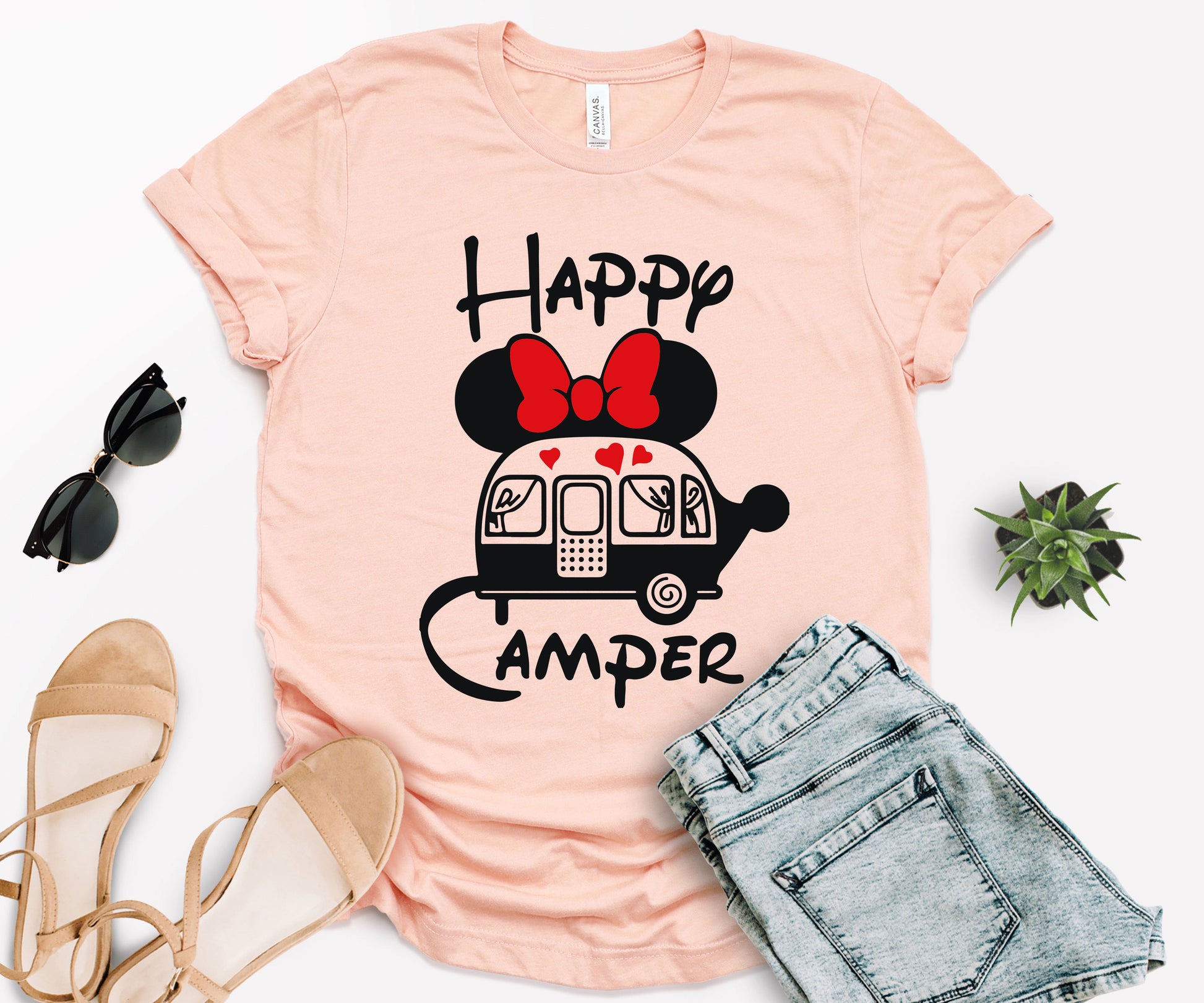 Happy Camper Shirt, Disney Camp Shirts, Funny Camping Shirt-newamarketing