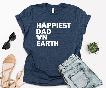 Happiest Dad on Earth Shirt, Earth Day Shirt, Happy Dad Shirt-newamarketing