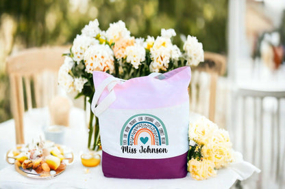 Personalised Teacher Bag, Custom Teacher Tote Bag - newamarketing