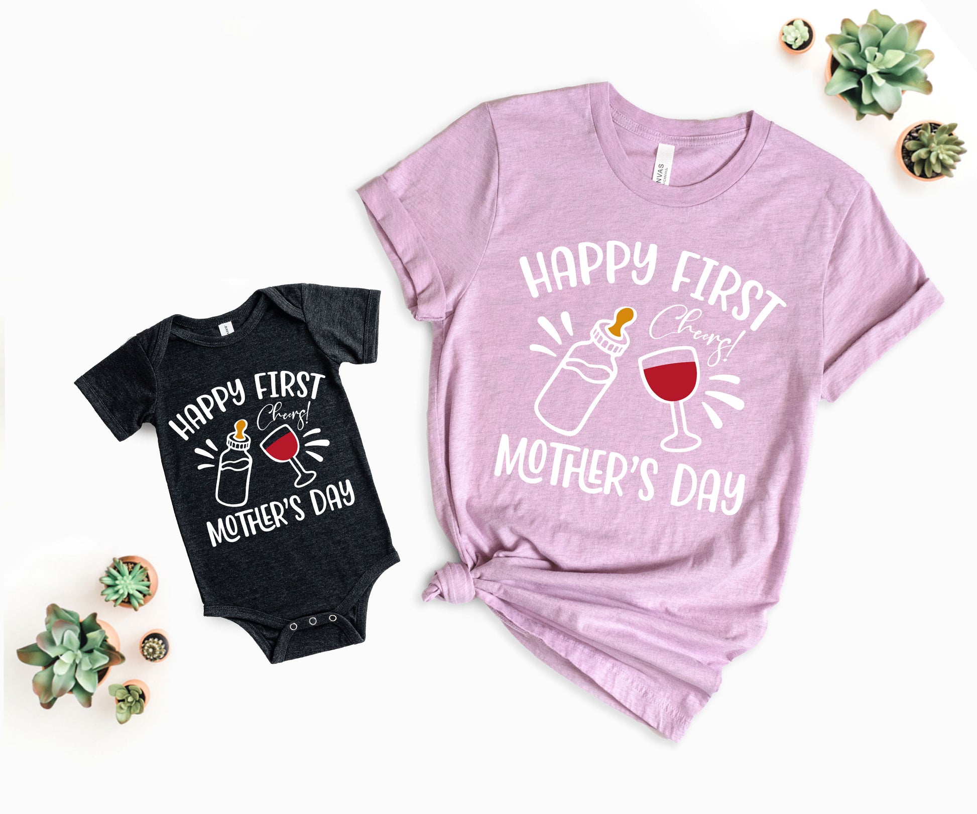 Happy First Mother's Day Shirts, Matching Mommy and Me Shirts, Mommy and Me Outfits-newamarketing