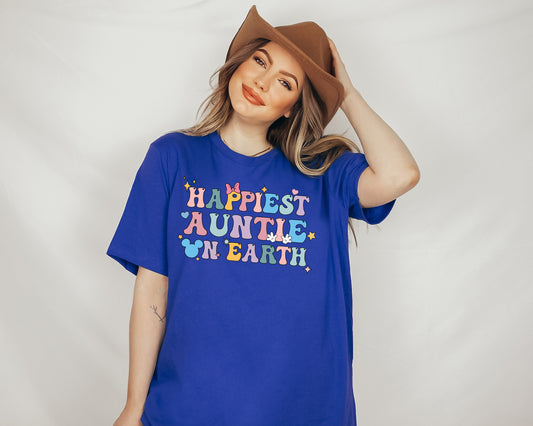 Happiest Aunt on Earth, Happiest Place on Earth Shirt, Auntie Shirts-newamarketing