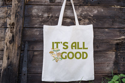 It's All Good, Aesthetic Tote Bag, Inspirational Bag, Canvas Tote Bag-newamarketing