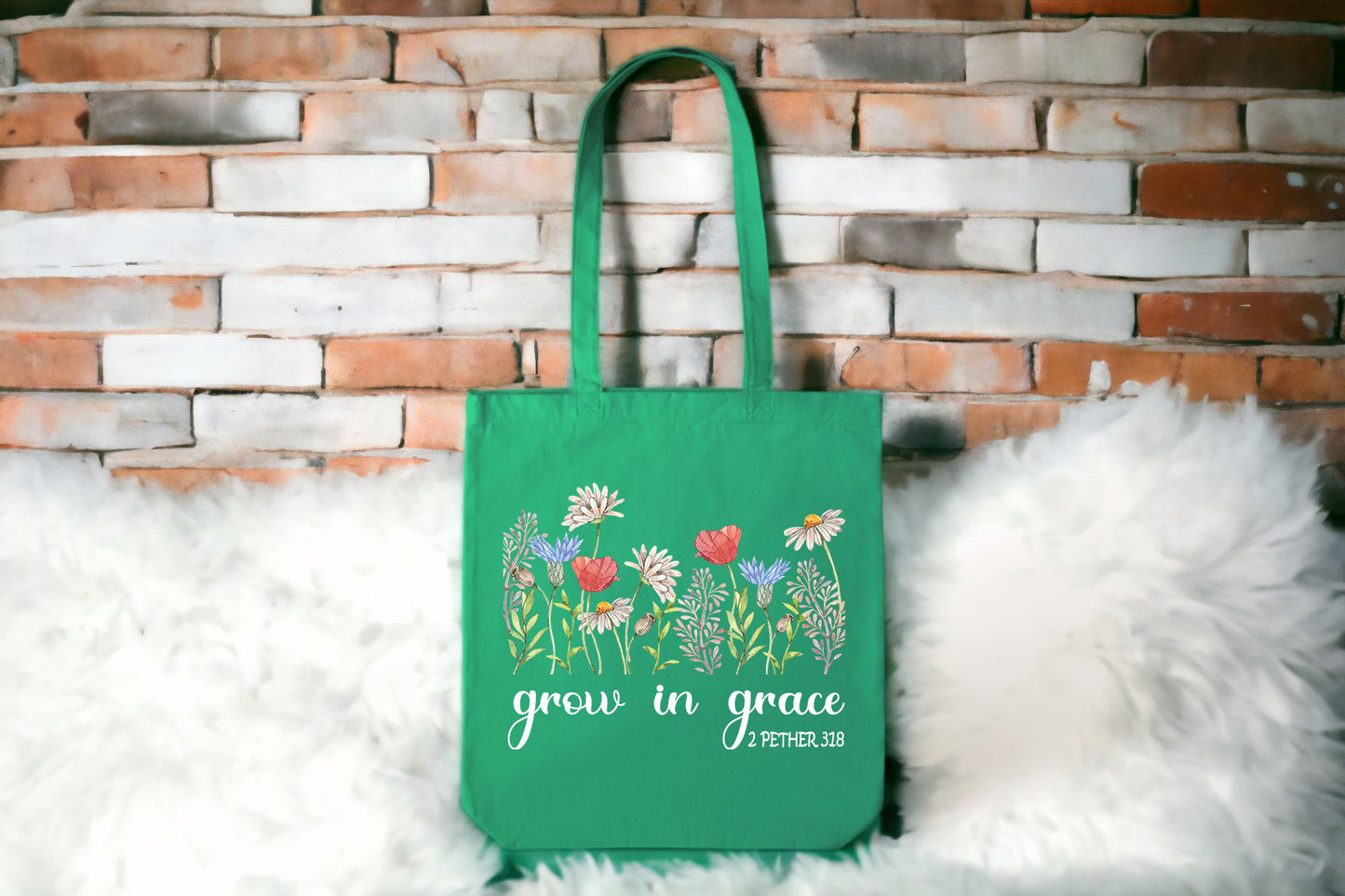 Floral Tote Bag, Christian Tote Bag, Tote Bag Flower-newamarketing