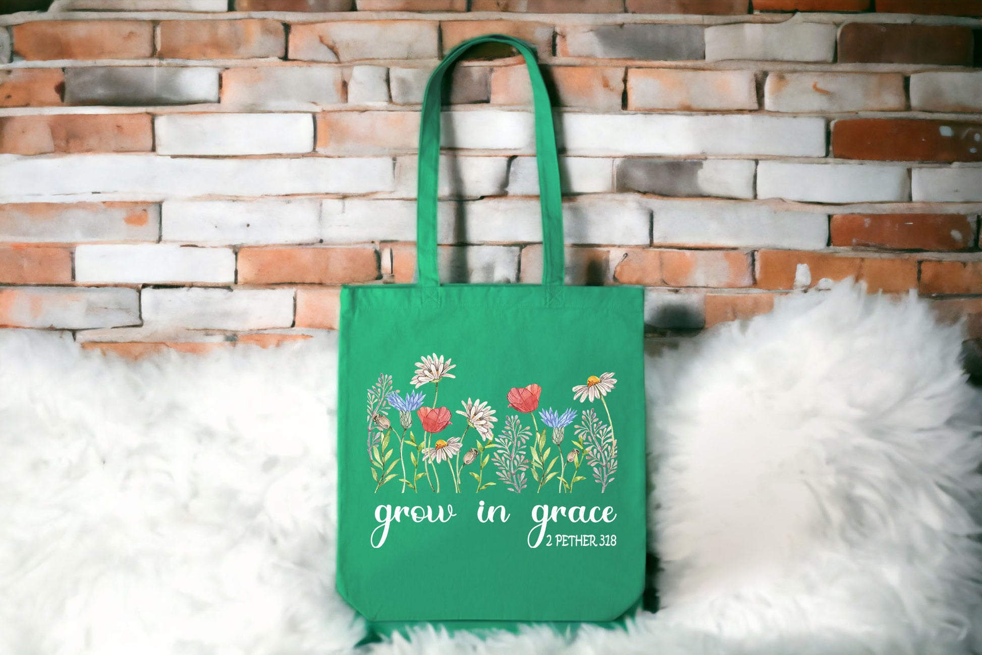 Floral Tote Bag, Christian Tote Bag, Tote Bag Flower-newamarketing