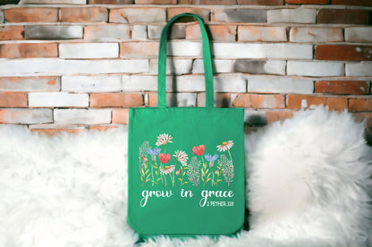 Floral Tote Bag, Christian Tote Bag, Tote Bag Flower-newamarketing