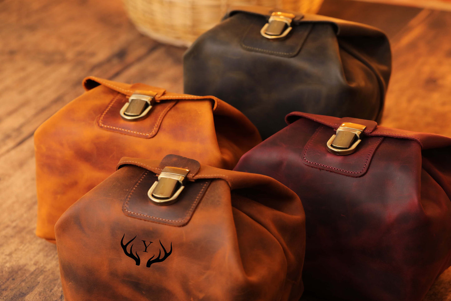 Women Dopp Kit,  Toiletry Bag Women,  Leather Cosmetic Bag