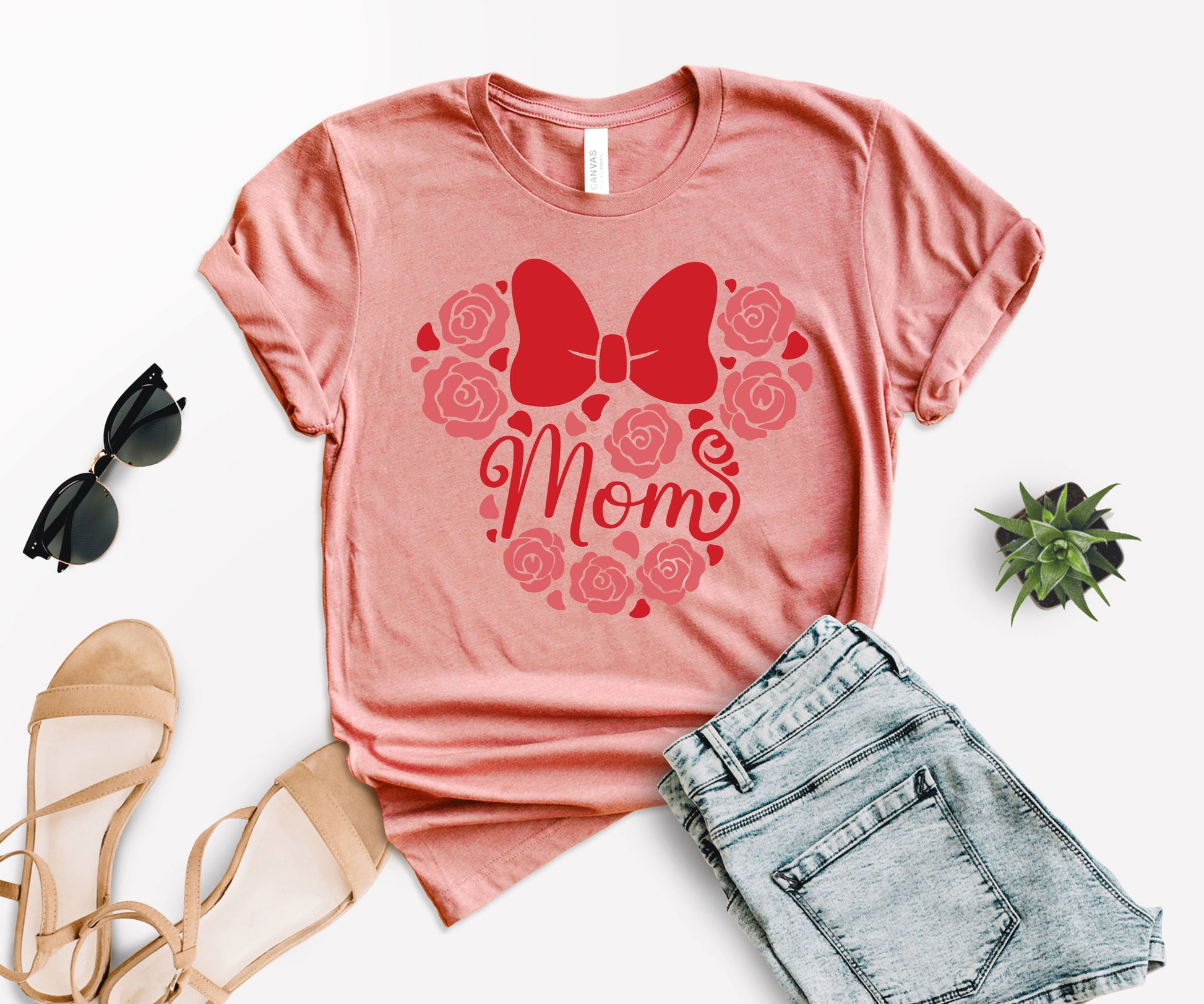 Minnie Mouse Mom Shirt, Minnie Mom Shirt, Red Minnie Mom Shirt-newamarketing