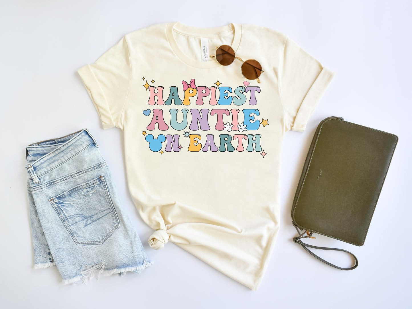 Happiest Aunt on Earth, Happiest Place on Earth Shirt, Auntie Shirts-newamarketing