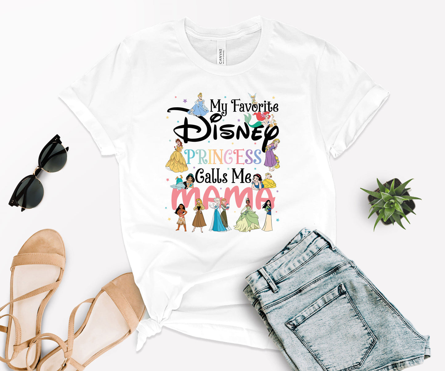 My Favorite Princess Calls Me Mom Tee, Disney Mom Tee, Cute Mom Shirt-newamarketing