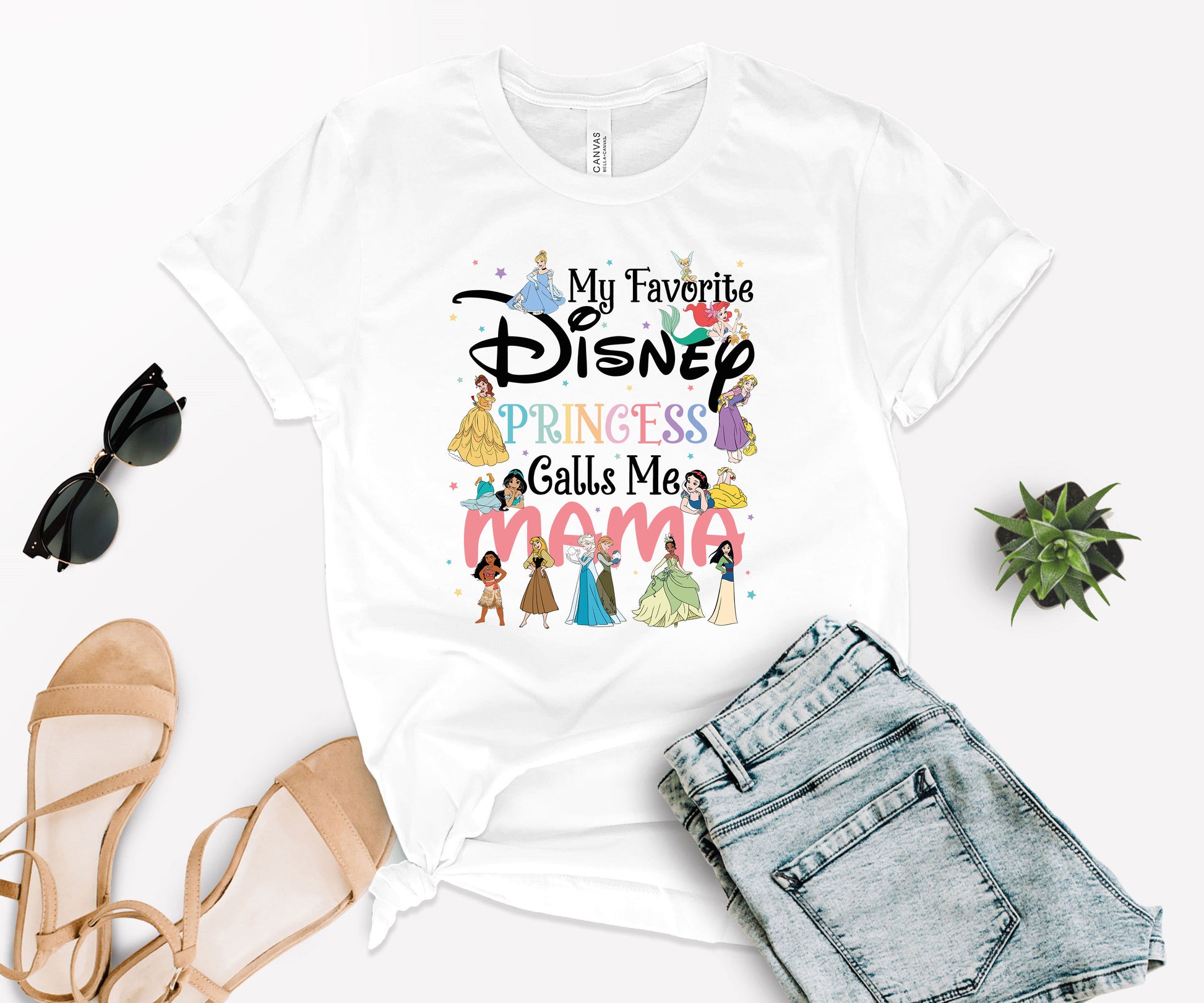 My Favorite Princess Calls Me Mom Tee, Disney Mom Tee, Cute Mom Shirt-newamarketing