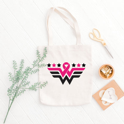 Brest Cancer Pi̇nk Ribbon Tote Bag, Pink Ribbon Bag, Tote Canvas Bags For Women-newamarketing