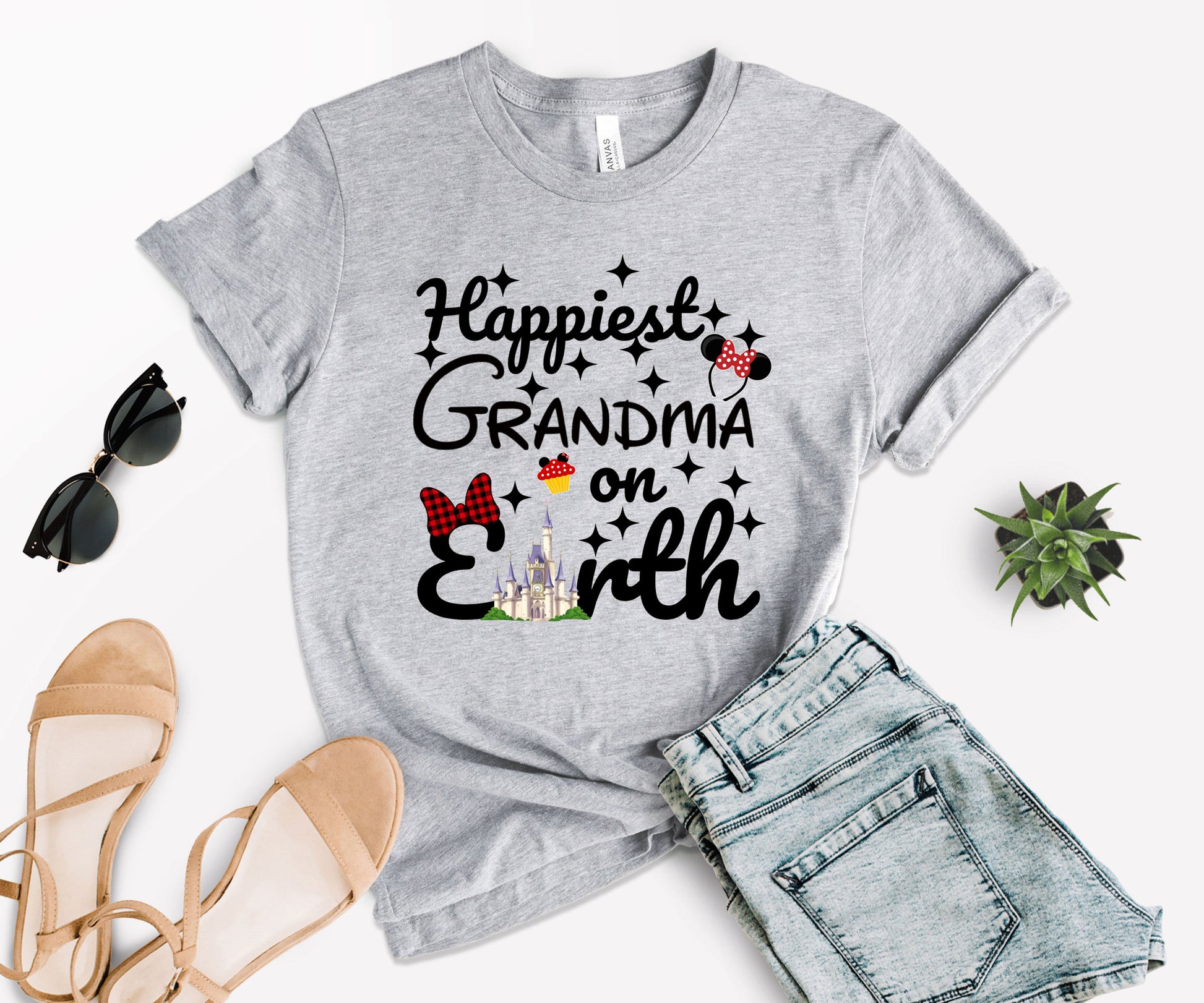 Happiest Tees On Earth, Disney Grandma Shirt, Disney Family Shirts-newamarketing