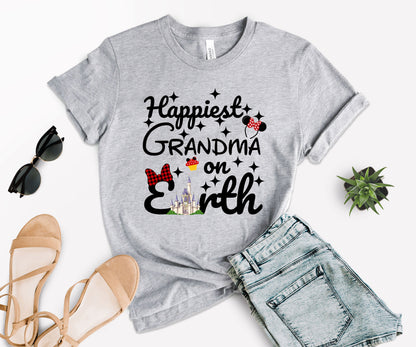 Happiest Tees On Earth, Disney Grandma Shirt, Disney Family Shirts-newamarketing