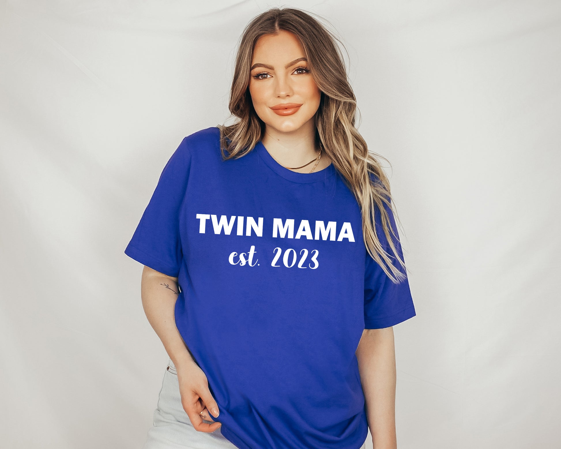 Twin Mama Est Shirt, Custom Mom Shirt, Mother's Day Shirt-newamarketing
