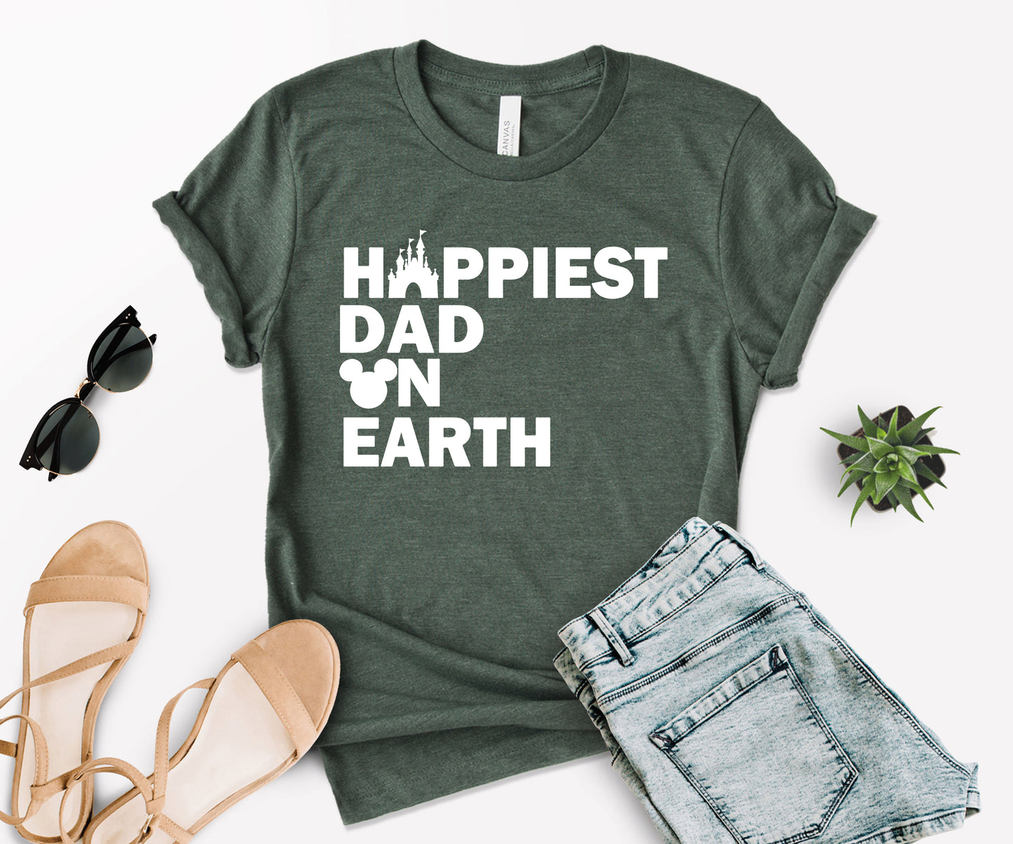Happiest Dad on Earth Shirt, Earth Day Shirt, Happy Dad Shirt-newamarketing