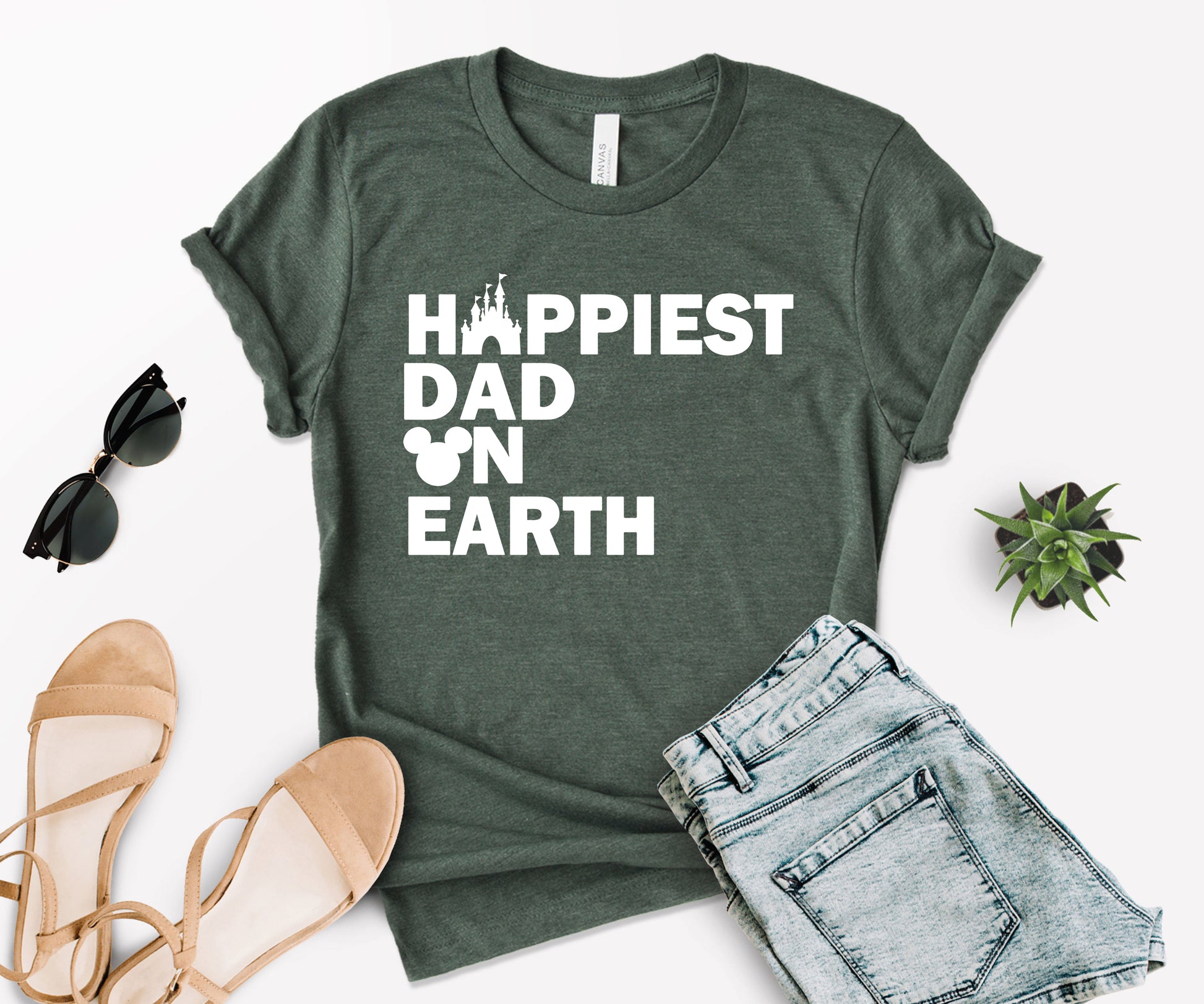 Happiest Dad on Earth Shirt, Earth Day Shirt, Happy Dad Shirt-newamarketing