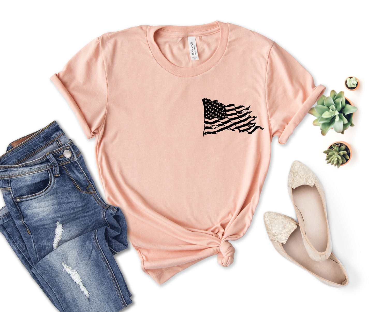 American Flag Shirt, Patriotic American Flag T-shirt, Usa Made American Flag Shirt-newamarketing