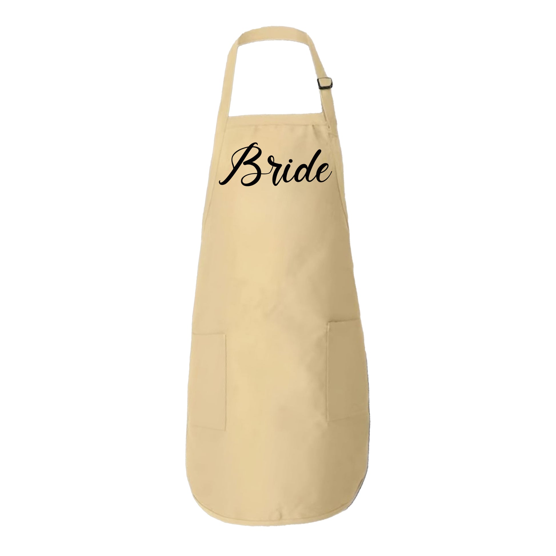 Cute Apron With Pockets, Bride To Be Apron, Wedding Shower Gift For Bride-newamarketing