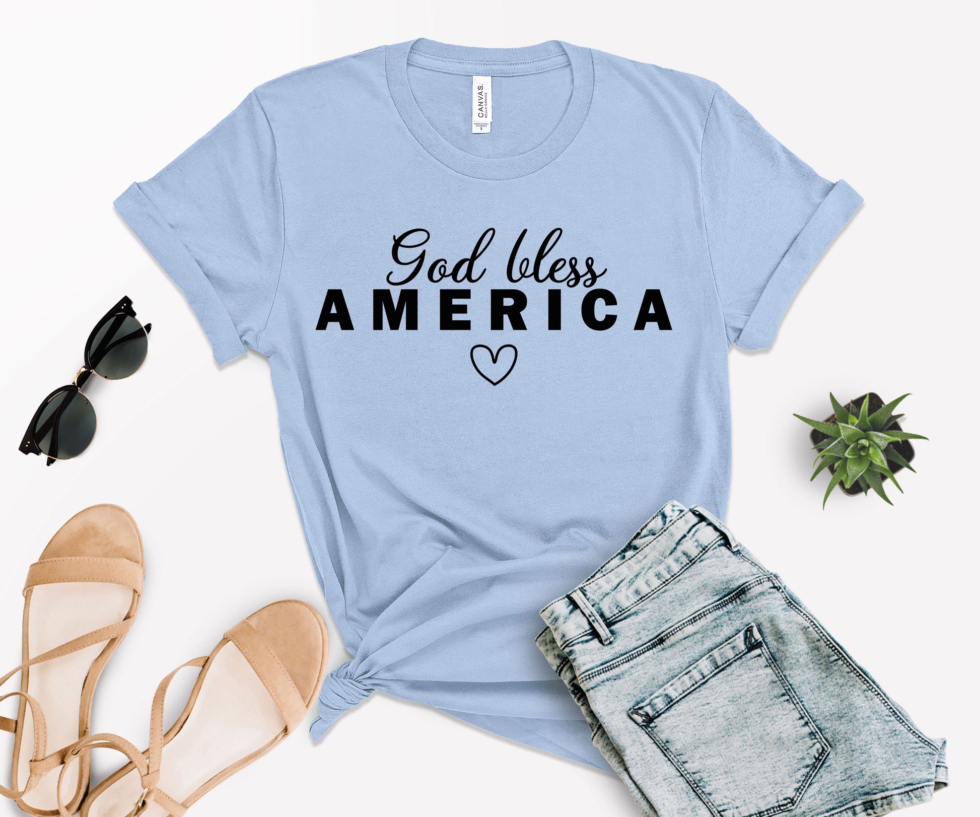 God Bless America Shirt, America Shirt, Independence Day Shirts-newamarketing