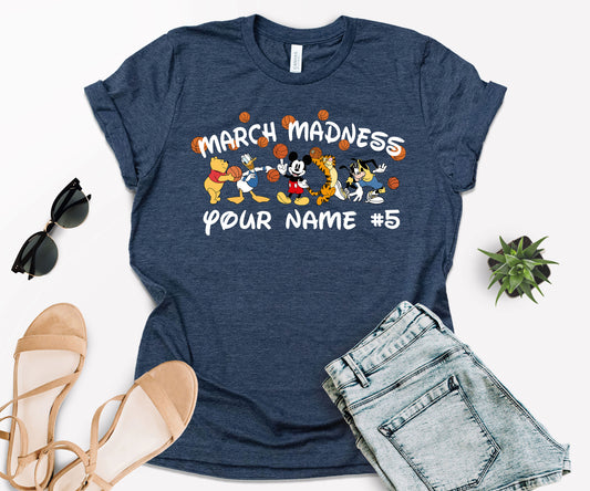 Custom March Madness T-Shirt, Mickey Mouse Basketball Shirt, Shirt Madness-newamarketing