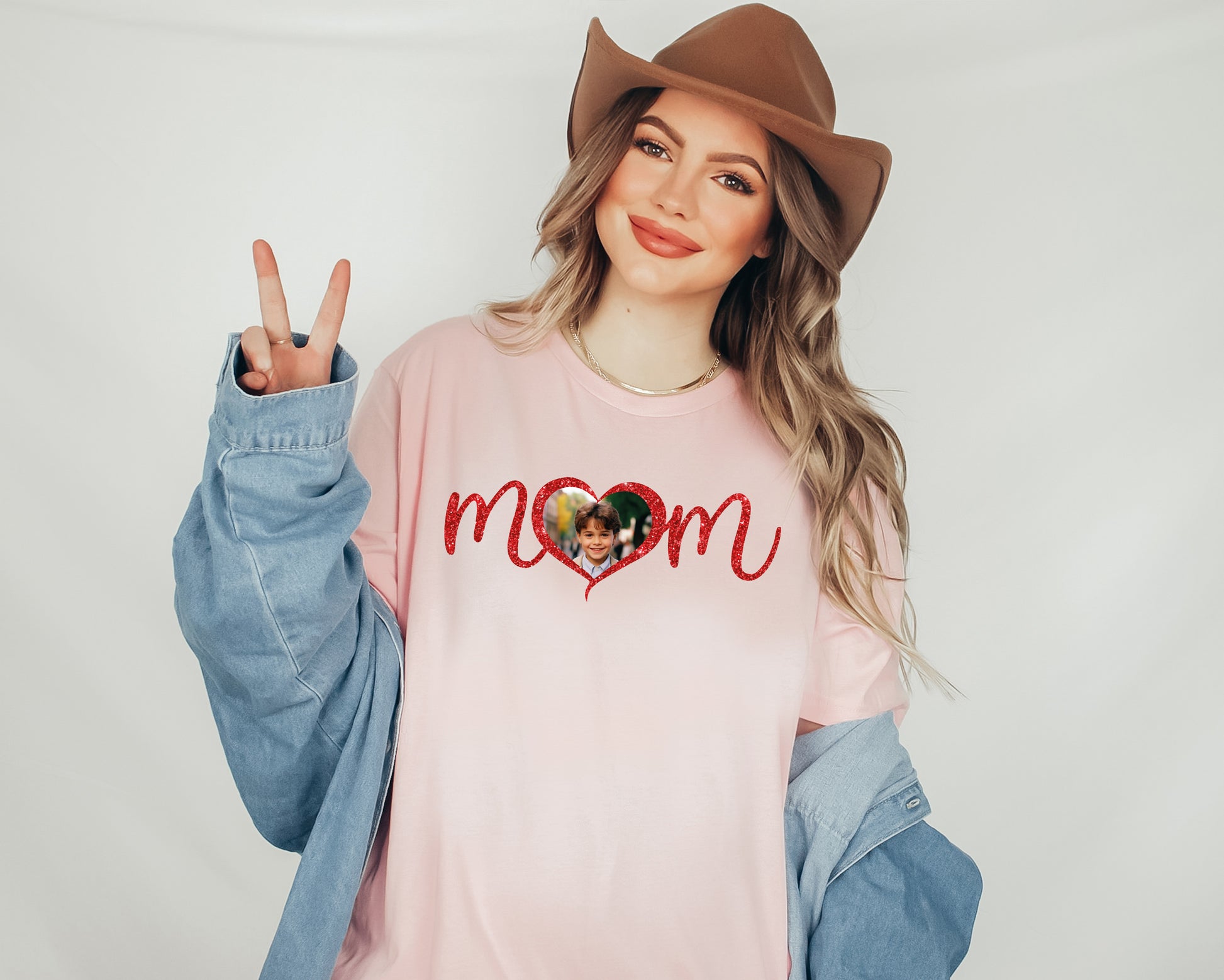Custom Photo Mom Shirt, Mother Day Photo Shirt, Custom Mama Shirts-newamarketing