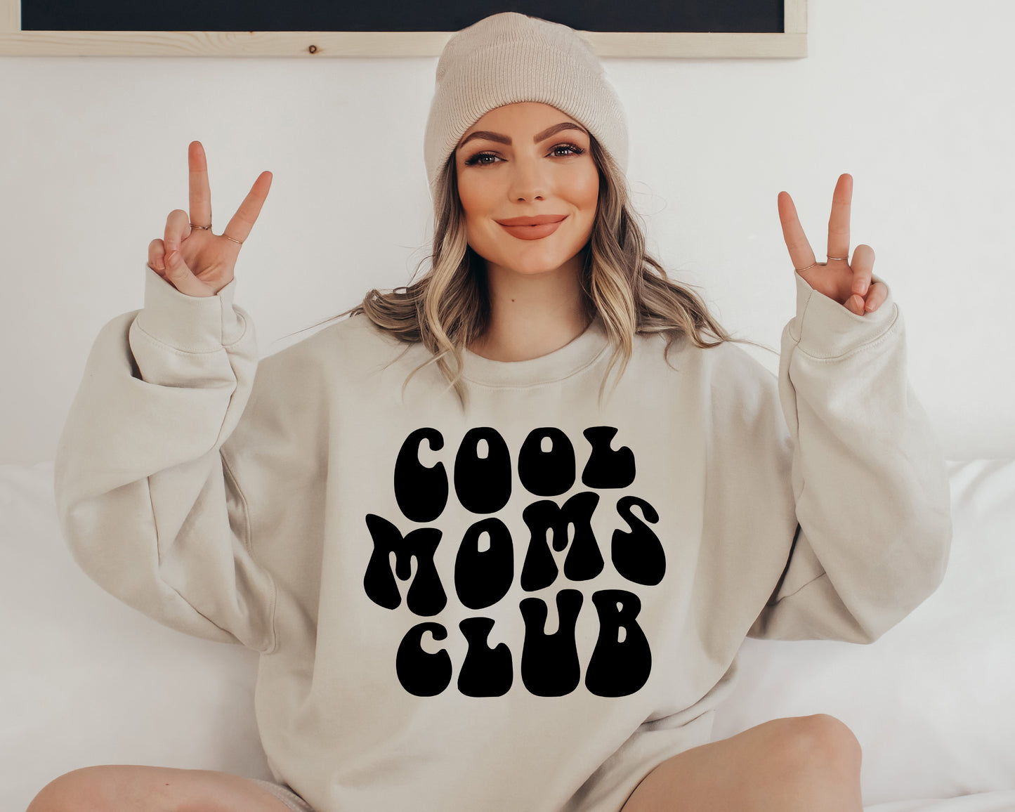 Cool Moms Club Sweatshirt, Cool Mom Hoodie, Pregnancy Ugly Sweater-newamarketing