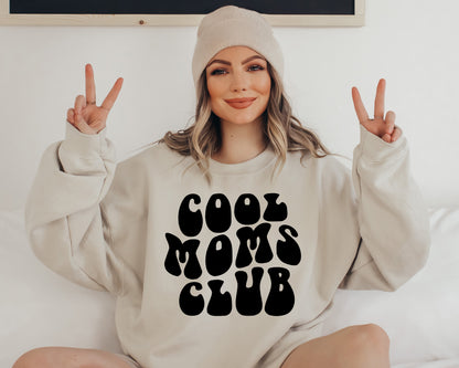 Cool Moms Club Sweatshirt, Cool Mom Hoodie, Pregnancy Ugly Sweater-newamarketing
