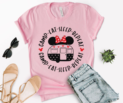 Disney Camping Shirt, Disney Vacation T-Shirts, Family Camp Shirts-newamarketing