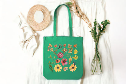Watercolor Illustration Totes, Flowers Tote Bag, Flower Print Tote Bag-newamarketing