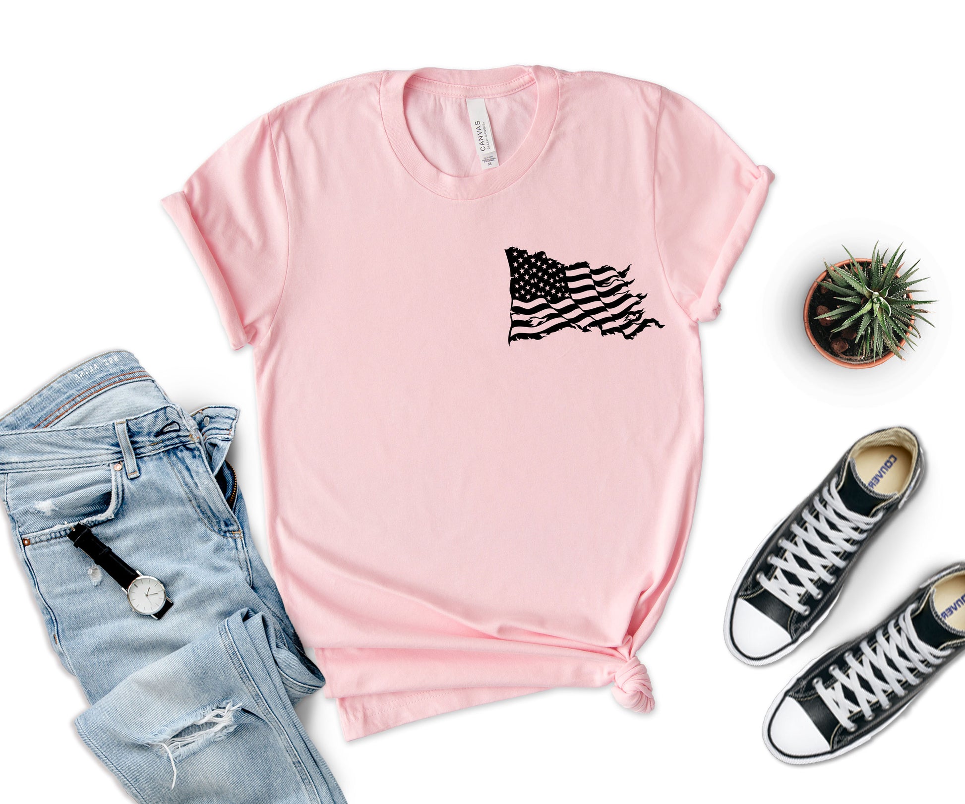 American Flag Shirt, Patriotic American Flag T-shirt, Usa Made American Flag Shirt-newamarketing