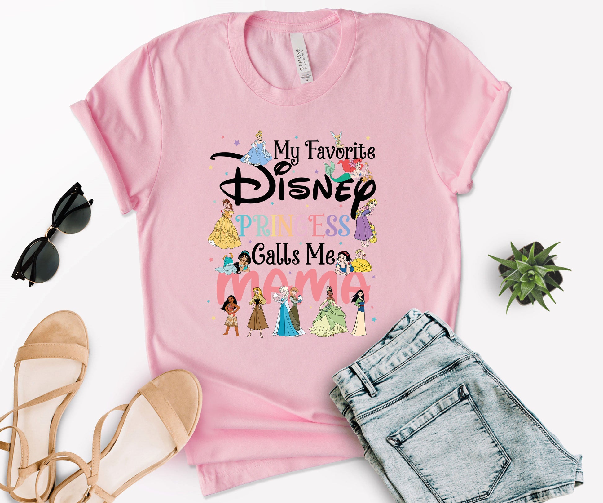 My Favorite Princess Calls Me Mom Tee, Disney Mom Tee, Cute Mom Shirt-newamarketing
