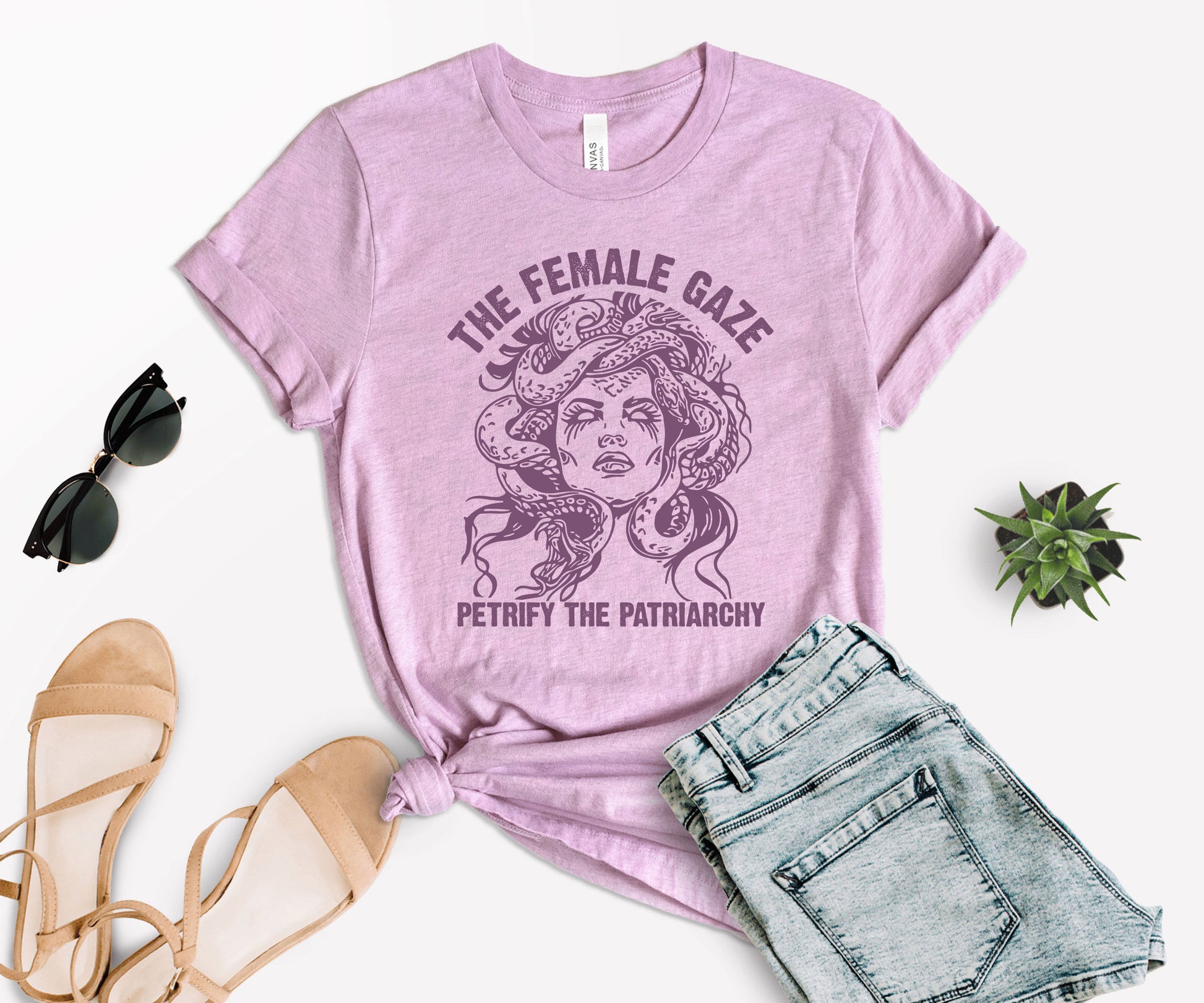 The Female Gaze Shirt, The Female Gaze Medusa Shirt, Petrify The Patriarchy-newamarketing
