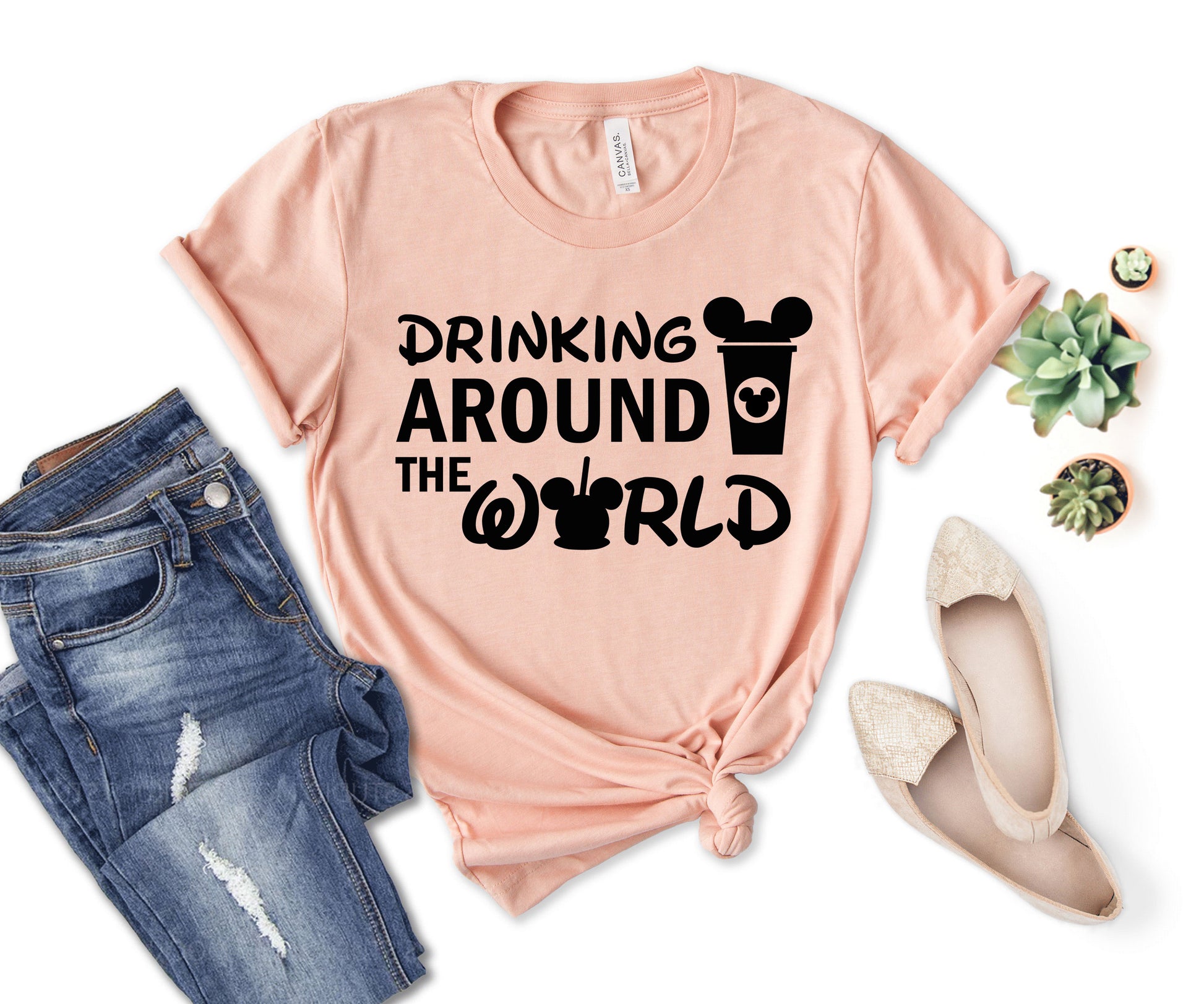 Drinking Around the World Disney Shirt, Coffee Lover T-shirt, Disneyland Shirt-newamarketing