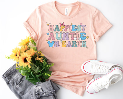 Happiest Aunt on Earth, Happiest Place on Earth Shirt, Auntie Shirts-newamarketing