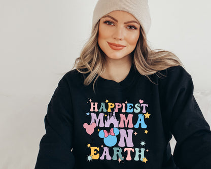 Happiest Mama on Earth, Womens Disney Sweater, Happiest Mom Hoodie-newamarketing
