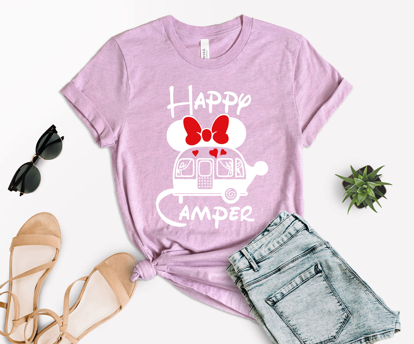 Happy Camper Shirt, Disney Camp Shirts, Funny Camping Shirt-newamarketing