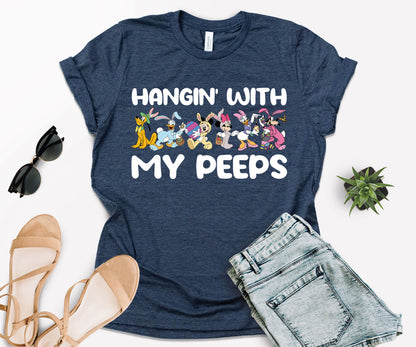 Hangin' With My Peeps Shirt, Disney Easter T-Shirts, Happy Easter Disney-newamarketing
